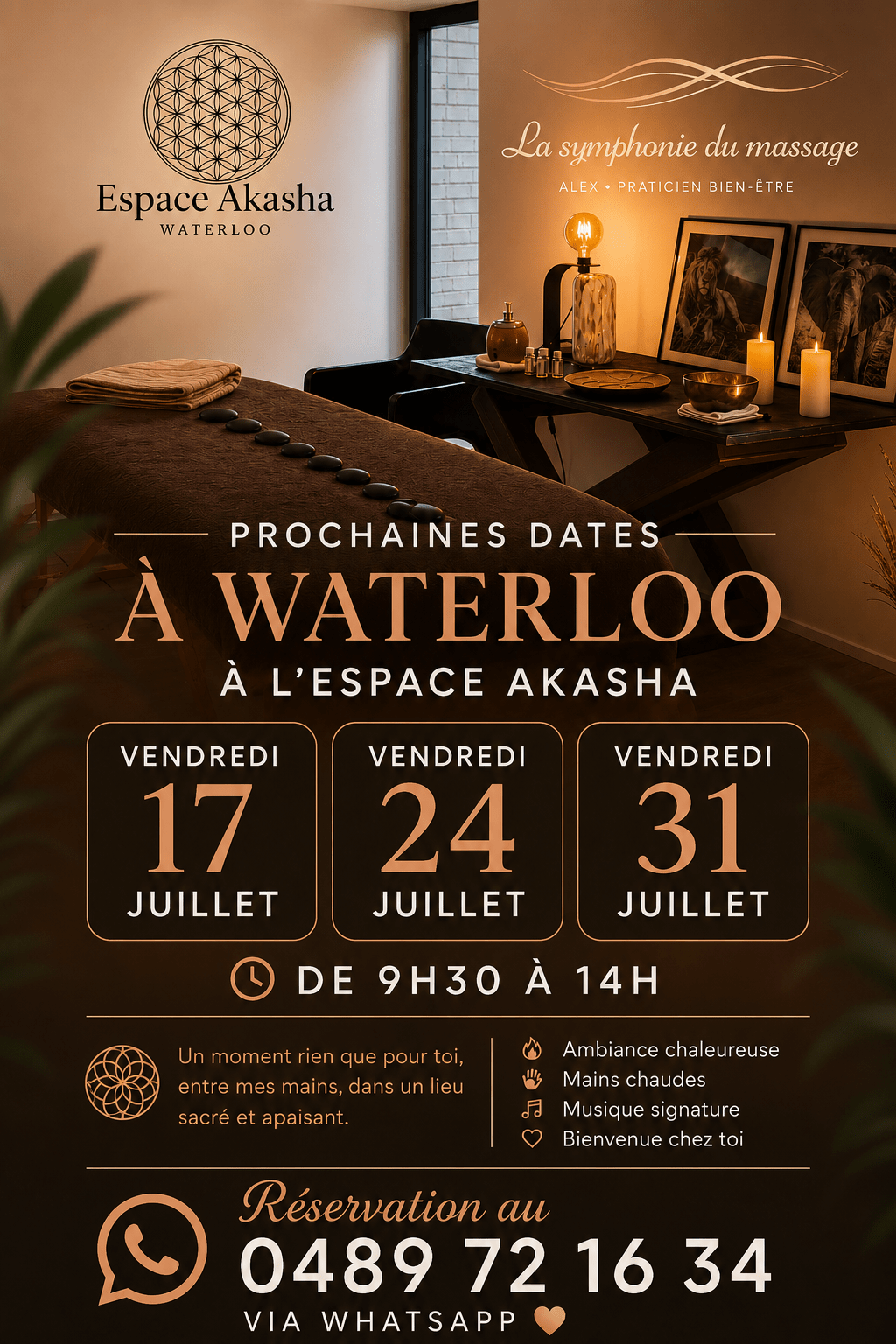Table de massage Espace Akasha